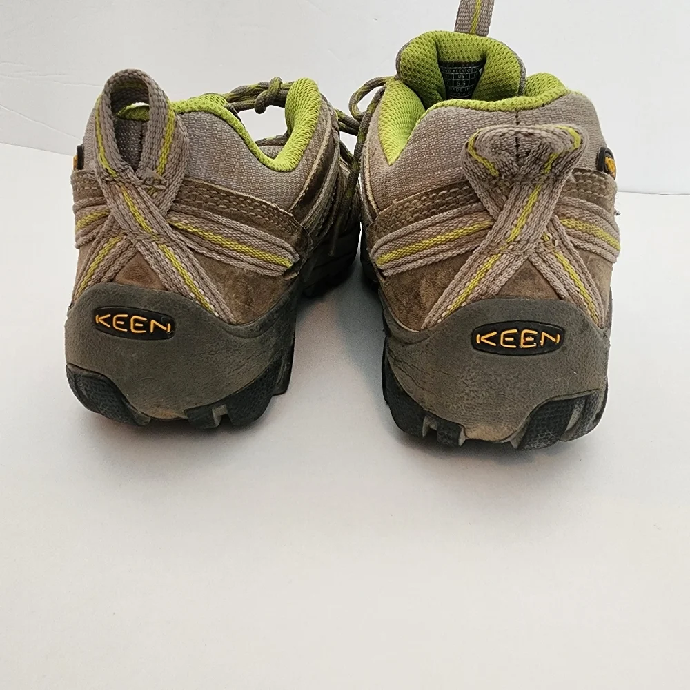 Keen Voyageur Brown Leather lace up hiking shoes SZ 6.5